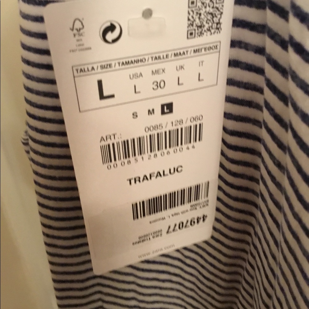 NWT Zara Trafaluc Top Large - Picture 3 of 3